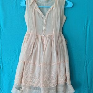 Charming Peach Kids Formal Dress